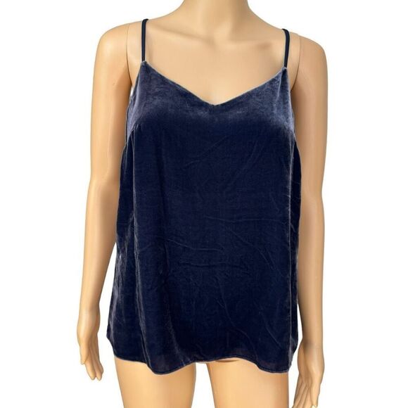 Lilly Pulitzer silk blend dusk velvet top true velvet navy size XS - Picture 2 of 8